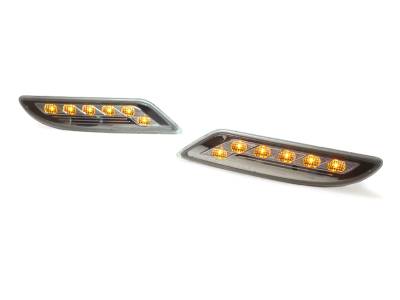 Depo - Mercedes W221 S- Class Crystal Clear Amber Led Front DEPO Bumper Light