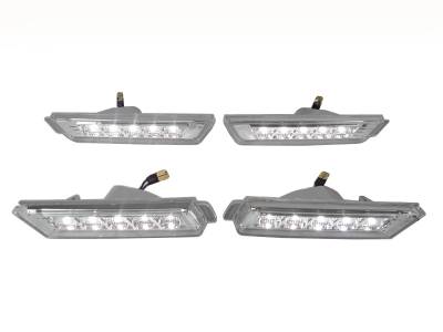 Depo - Chevy Camaro Clear Led White Front/Rear DEPO Bumper DEPO Side Marker Lights