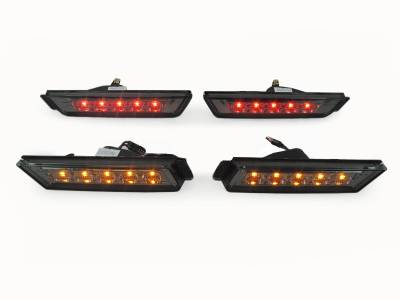 Depo - Chevy Camaro Smoke Led Amber Front/Red Rear DEPO Bumper DEPO Side Marker Lights