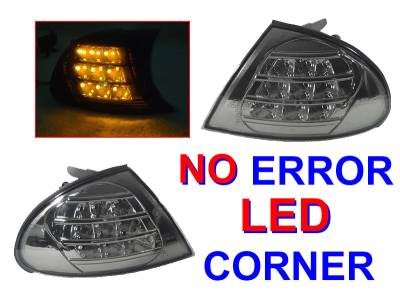 Depo - BMW E46 4D/5D Crystal Smoke Amber DEPO Led Corner Lights