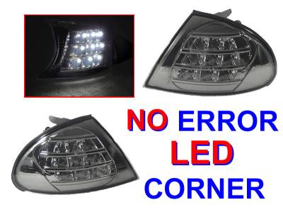 Depo - BMW E46 4D/5D Crystal Smoke White DEPO Led Corner Lights