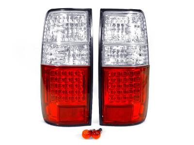 Depo - Toyota Land Cruiser Red/Clear Led DEPO Tail Light