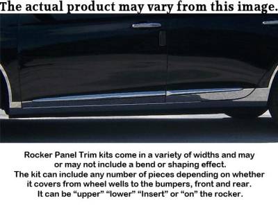 QAA - CADILLAC SEDAN DEVILLE 4dr QAA Stainless 12pcs Rocker Panel Trim TH29245