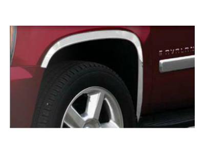 QAA - GMC YUKON 4dr QAA Molded Stainless 4pcs Wheel Well Fender Trim WZ47186