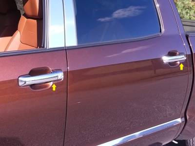 QAA - TOYOTA SEQUOIA 4dr QAA Chrome ABS plastic 8pcs Door Handle Cover DH27145