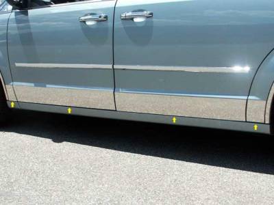 QAA - DODGE GRAND CARAVAN 4dr QAA Stainless 8pcs Rocker Panel Trim TH48895