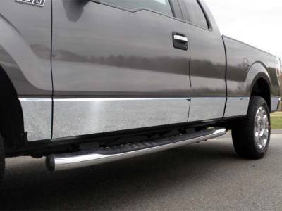 QAA - F-150 Super Cab, 6.5' bed, w/ Flares QAA  10pcs Rocker Panel Trim TH49303