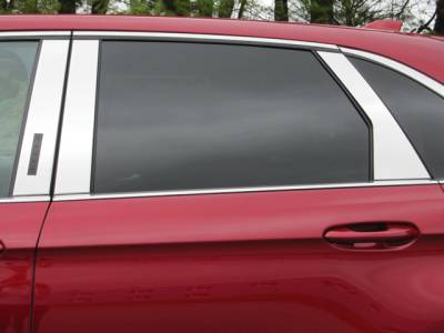 QAA - FORD EDGE 4dr QAA Stainless 6pcs Pillar Trim PP55611