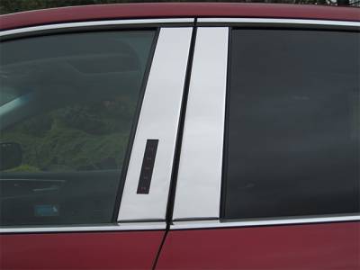 QAA - FORD EDGE 4dr QAA Stainless 4pcs Pillar Trim PP55610