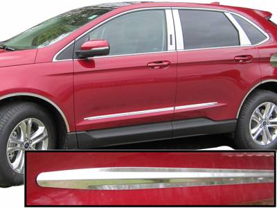 QAA - FORD EDGE 4dr QAA Stainless 4pcs Side Accent Trim AT55610