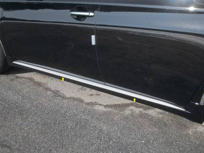 QAA - TOYOTA AVALON 4dr QAA Stainless 4pcs Rocker Panel Trim TH13165