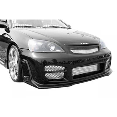 KBD Urethane - Honda Civic R34 Style KBD Urethane Front Body Kit Bumper 37-2069