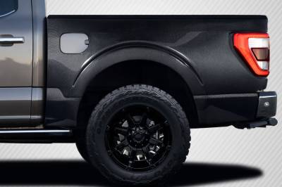 Carbon Creations - Ford F150 Bulge Carbon Fiber Body Kit- Rear 5.5ft Bedside Fenders 119022