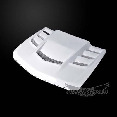 AmeriHood Fiberglass - Cadillac CTS VIP AmeriHood Heat Extracting Hood CCTS08AHVIPFHW