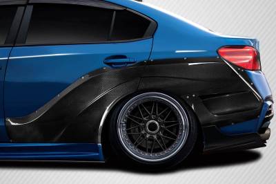 Carbon Creations - Subaru WRX VRS Carbon Fiber Wide Rear Fender Flares 116965