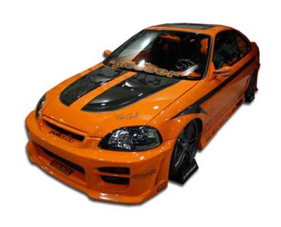 Duraflex - Honda Civic 2DR Duraflex R34 Body Kit - 4 Piece - 110465