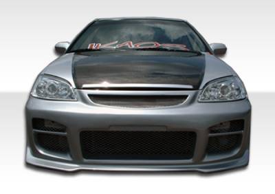 Duraflex - Honda Civic 2DR & 4DR Duraflex R34 Front Bumper Cover - 1 Piece - 100256