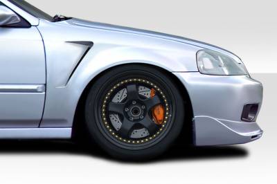 Duraflex - Honda Civic Duraflex F-1 Fenders - 2 Piece - 102097