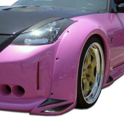 Duraflex - Nissan 350Z Duraflex Vader 3 Wide Body Front Fender Flares - 2 Piece - 102266