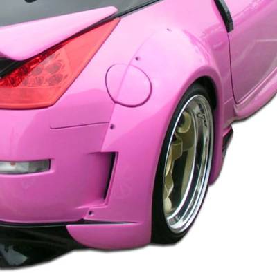 Duraflex - Nissan 350Z Duraflex Vader 3 Wide Body Rear Fender Flares - 2 Piece - 102267