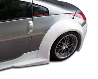 Duraflex - Nissan 350Z Duraflex B-2 Wide Body Rear Fender Flares - 2 Piece - 103350