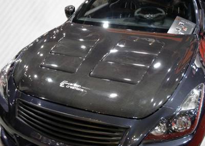 Carbon Creations - Infiniti G37 Carbon Creations GT Concept Hood - 1 Piece - 104662