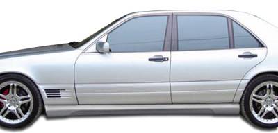 Duraflex - Mercedes-Benz S Class Duraflex W-1 Side Skirts Rocker Panels - 2 Piece - 105383