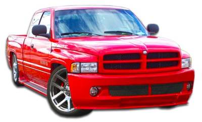 Duraflex - Dodge Ram Duraflex SRT Look Front Bumper Cover - 1 Piece - 105995