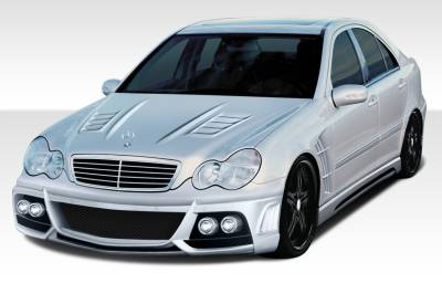 Duraflex - Mercedes C Class 4DR W-1 Duraflex 7pcs Full Body Kit 108298