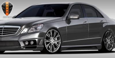 Duraflex - Mercedes E Class 4DR Eros Version 1 Duraflex Side Skirts Body Kit 107798