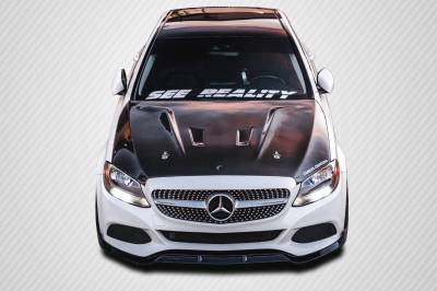 Carbon Creations - Mercedes C Class Black Series Carbon Fiber Body Kit- Hood 114008