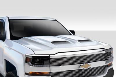 Duraflex - Chevrolet Silverado Dual Ram Air Duraflex Body Kit- Hood 115752