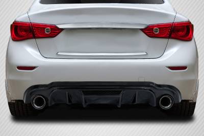 Carbon Creations - Infiniti Q50 Lighspeed Carbon Fiber Rear Bumper Diffuser Body Kit 116082