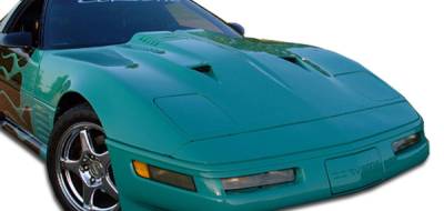 Duraflex - Chevrolet Corvette Duraflex Twin Turbo Hood - 1 Piece - 103444