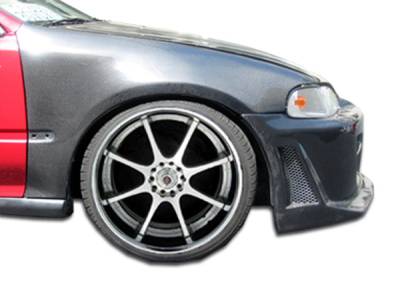 Carbon Creations - Honda Civic 2DR & 3DR Carbon Creations OEM Fenders - 2 Piece - 102840