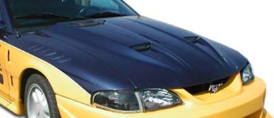 Duraflex - Ford Mustang Duraflex Mach 1 Hood - 1 Piece - 102256