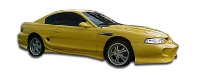 Duraflex - Ford Mustang Duraflex Vader Side Skirts Rocker Panels - 2 Piece - 101442