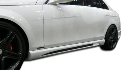 Duraflex - Mercedes-Benz C Class Duraflex W-1 Side Skirts Rocker Panels - 2 Piece - 106106