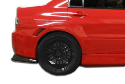 Duraflex - Mitsubishi Lancer Duraflex VT-X Wide Body Rear Fender Flares - 2 Piece - 107216