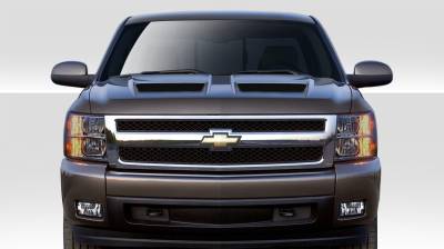 Duraflex - Chevrolet Silverado Duraflex CV-X Hood - 1 Piece - 109254