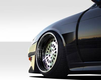 Duraflex - Nissan 240SX Duraflex V-Speed Wide Body Front Fenders - 2 Piece - 109516