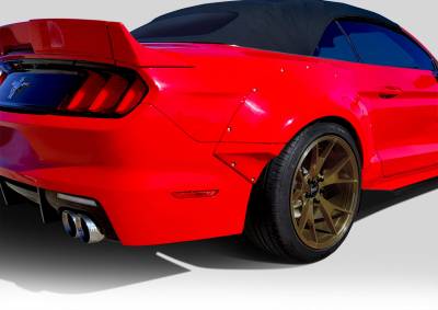 Duraflex - Ford Mustang Duraflex Grid Wide Body Rear Fender Flares - 4 Piece - 112567