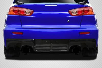 Carbon Creations - Mitsubishi Lancer OEM Look Carbon Fiber Rear Bumper Lip Body Kit 114414