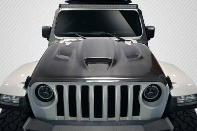 Carbon Creations - Jeep Wrangler Hellcat Carbon Fiber Creations Body Kit- Hood 115008