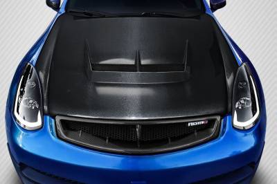 Carbon Creations - Infiniti G35 2DR Carbon Creations Type J Hood - 1 Piece - 103126