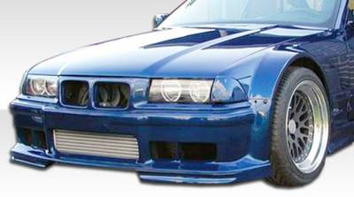 Duraflex - BMW 3 Series 2DR Duraflex GT500 Wide Body Front Fenders - 2 Piece - 105338