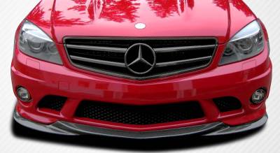 Duraflex - Mercedes-Benz C63 AMG Duraflex L-Sport Front Under Spoiler Air Dam Lip Splitter - 1 Piece - 107153