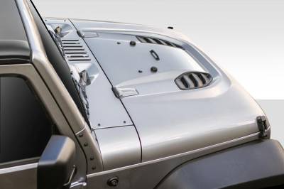 Duraflex - Jeep Wrangler Duraflex Power Dome Hood - 1 Piece - 109692