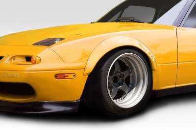 Duraflex - Mazda Miata Rocket Duraflex Body Kit- Wide Front Fender Flares 114842