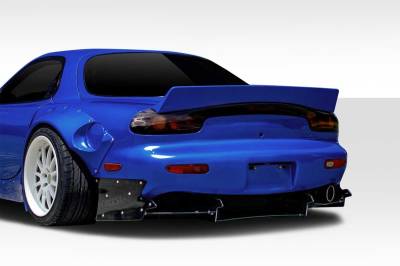 Duraflex - Mazda RX7 TKO Boss Duraflex 9 Pcs Rear Bumper Diffuser Body Kit 114869